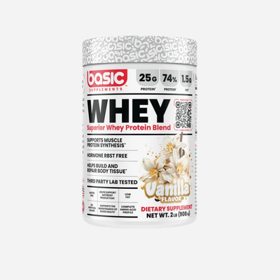 Whey Protein Blend 2lb by Basic Supplements