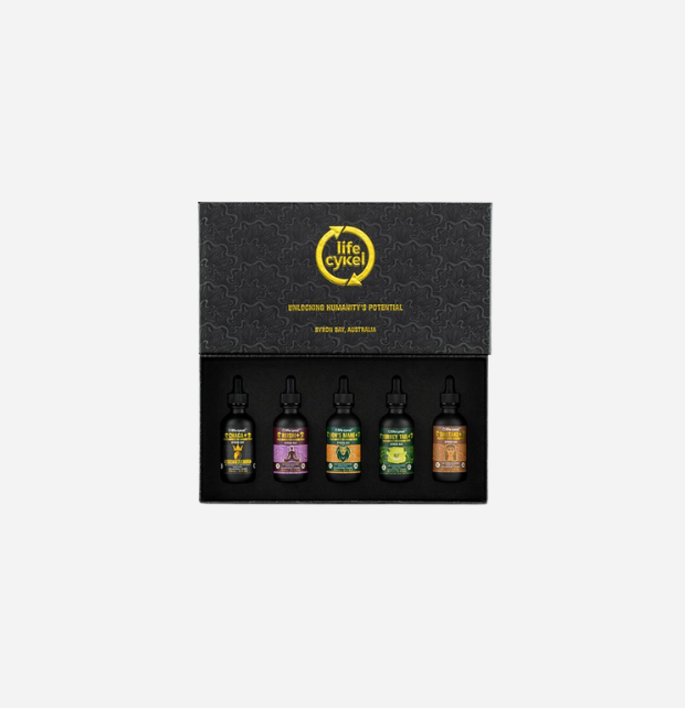 Original Biohacker 60ml 5 Mushroom Set by Life Cykel