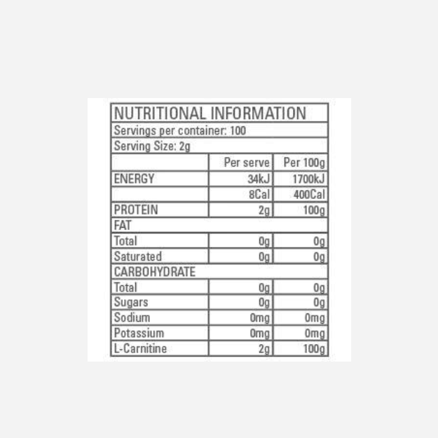 L-Carnitine 200g by Gen-Tec