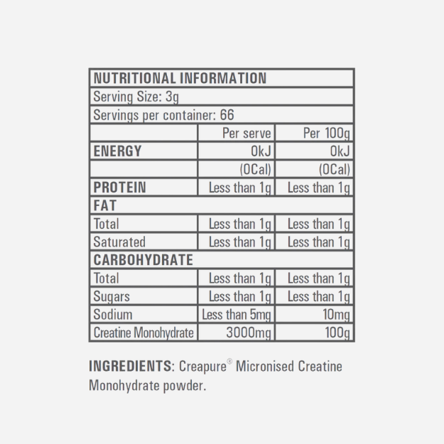 Creapure Creatine Monohydrate 500g by Gen-Tec