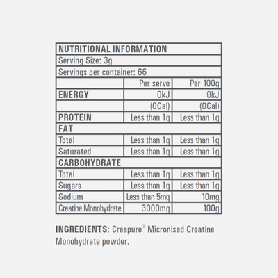 Creapure Creatine Monohydrate 500g by Gen-Tec