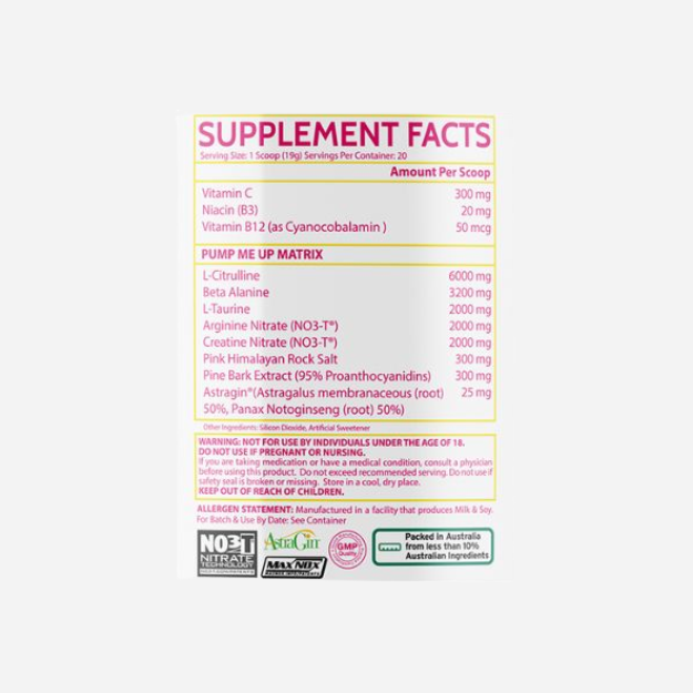 BBD Pump 20 Serves by Inspired Nutraceuticals