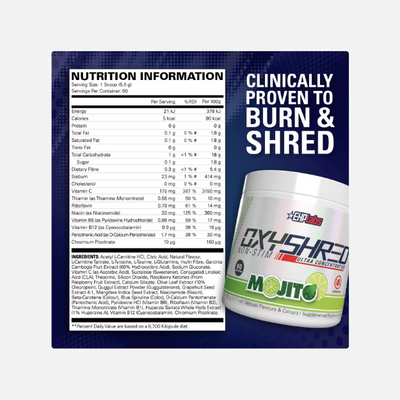 Oxyshred Non-Stim 60 Serves Twin Pack by EHP Labs *Limited Time Only*