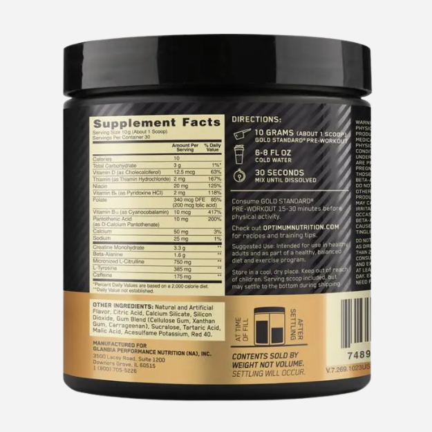 Gold Standard Pre Workout 30 Serves by Optimum Nutrition