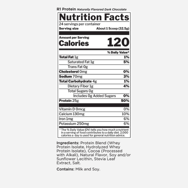 R1 Protein Natural 4.3lb by Rule 1