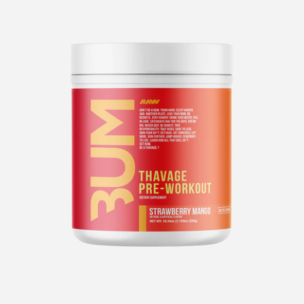 CBUM Thavage Pre Workout 40/20 Serves by Raw Nutrition