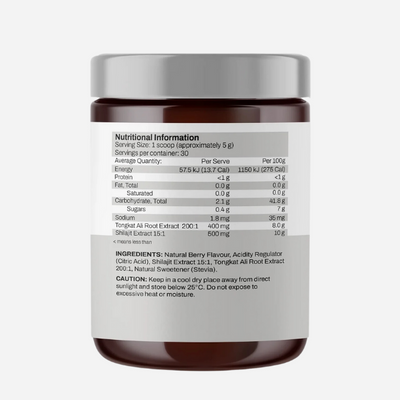 Tongkat Ali + Shilajit 30 Serves by ATP Science