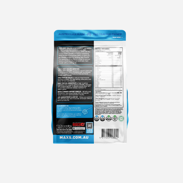 Whey Isolates 1.8kg by Max's