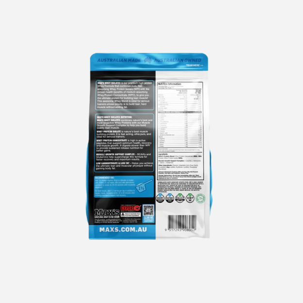Whey Isolates 900g by Max's