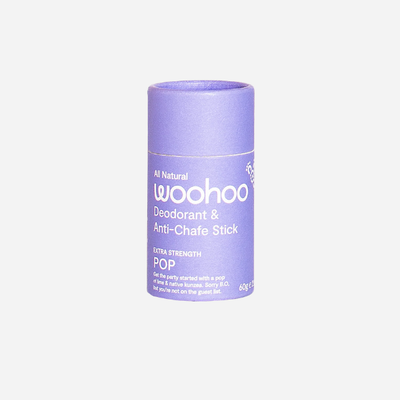 Woohoo Natural Deodorant & Anti-Chafe Stick (Pop) 60g