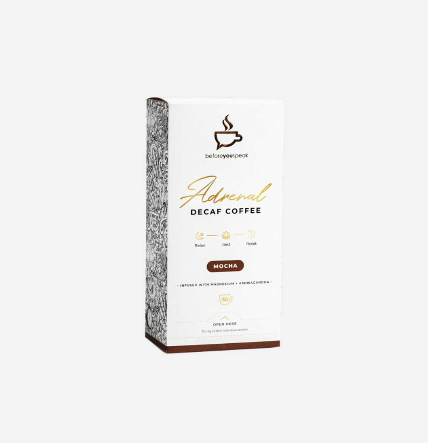 Adrenal Decaf Coffee 30 Serves by Before You Speak