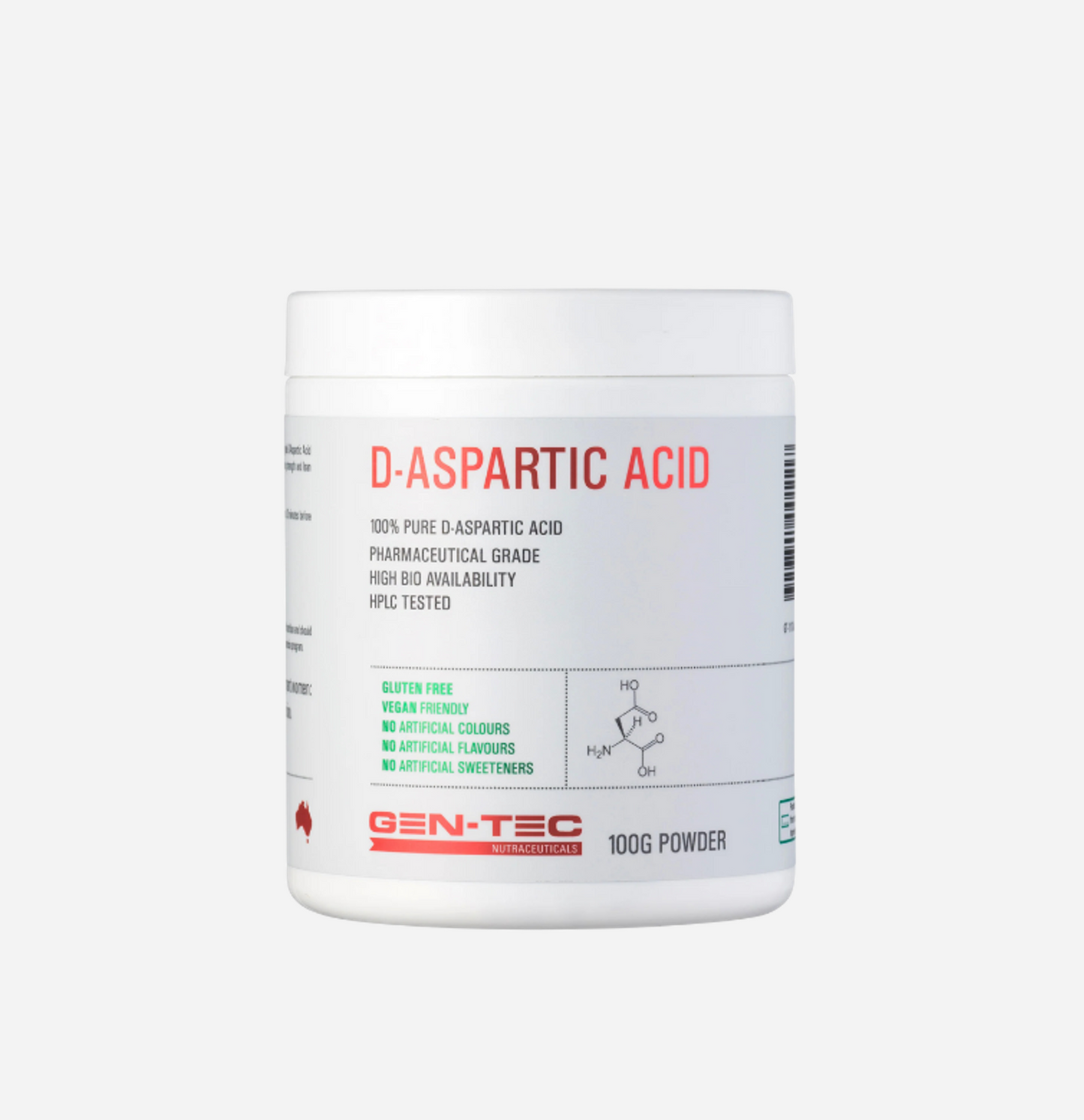 D-Aspartic Acid 100g by Gen-Tec