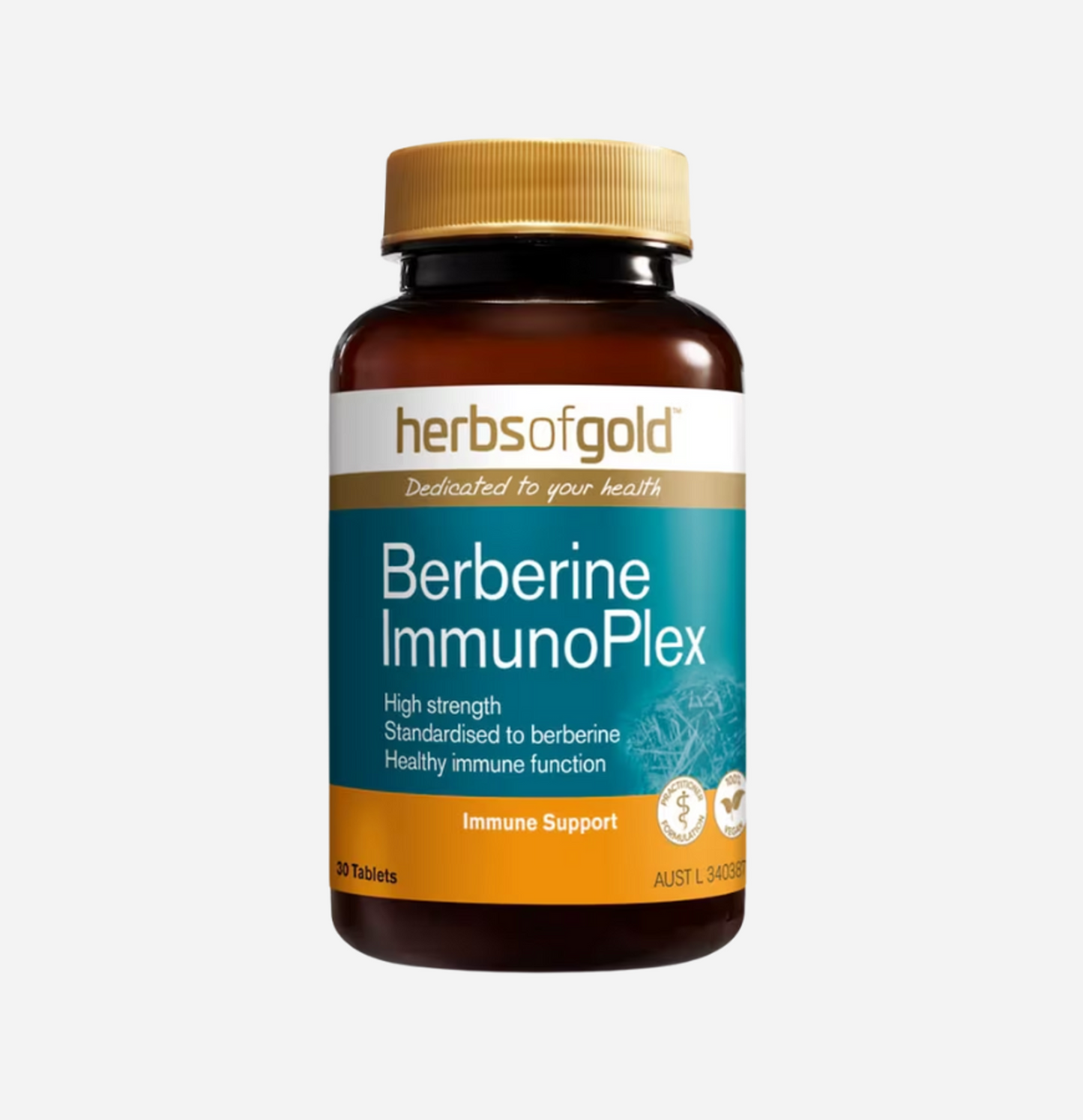 Berberine Immunoplex 30 Tablets by Herbs of Gold