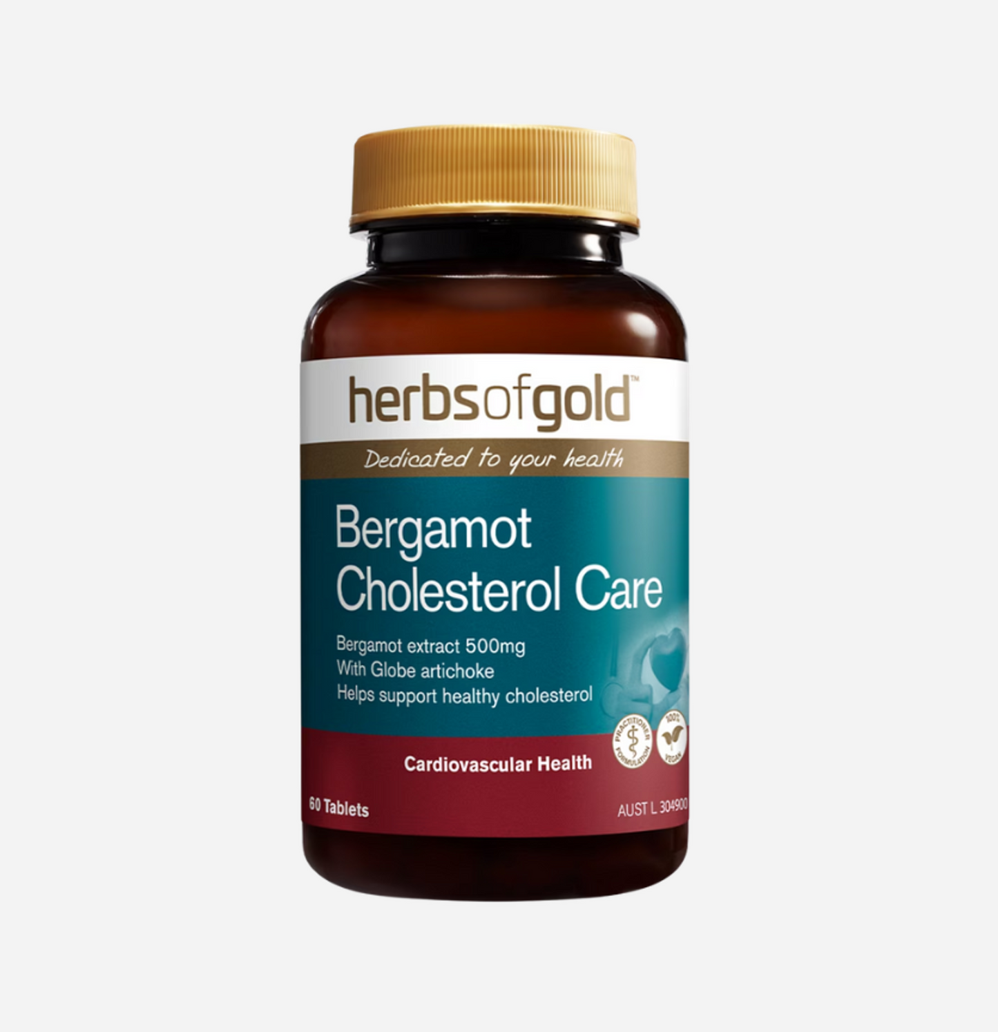 Bergamot Cholesterol Care 60 Tablets by Herbs of Gold