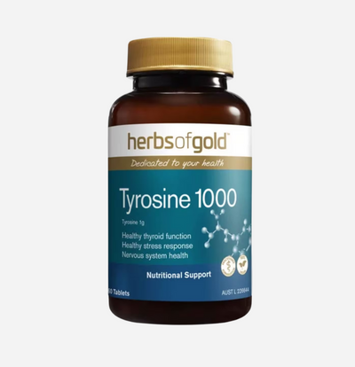Tyrosine 1000 60 Tablets by Herbs of Gold