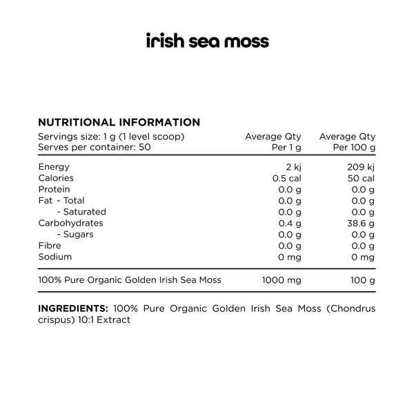 Irish Sea Moss 60 Capsules by Switch Nutrition
