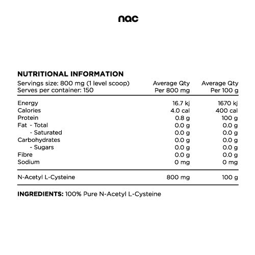 N-Acetyl L-Cysteine (NAC) 120g by Switch Nutrition
