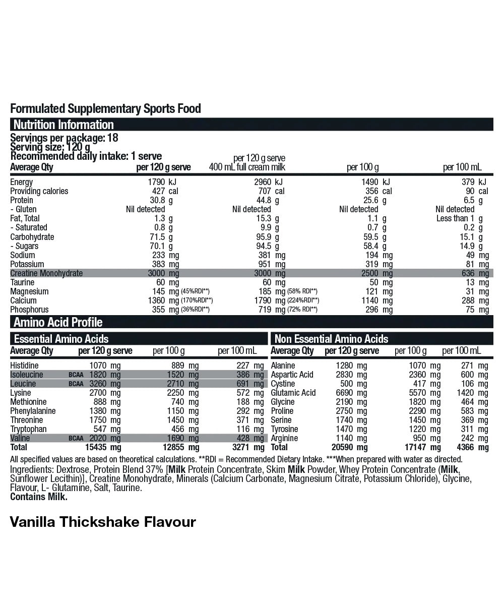 Nitrovol Mass Gainer 2.2kg by Body Science