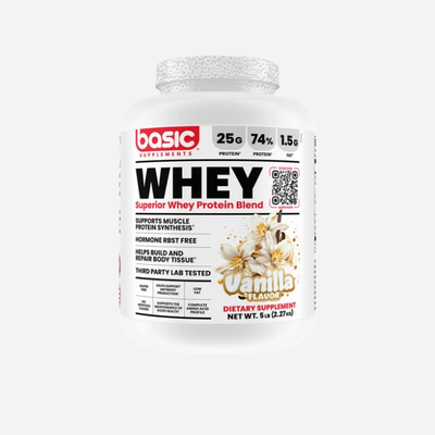 Whey Protein Blend 5lb by Basic Supplements