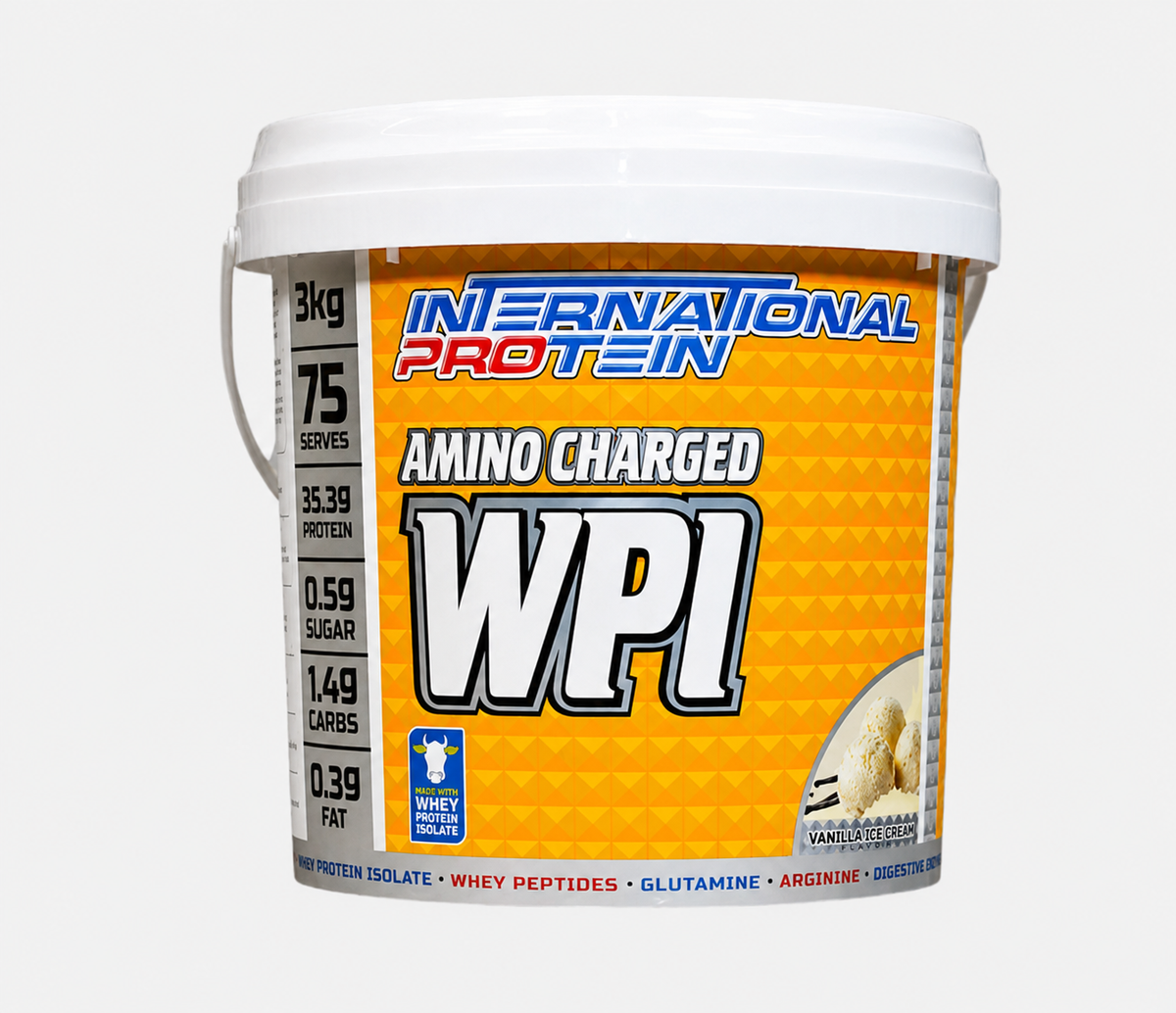 International Protein Amino Charged WPI 3kg Vanilla Ice Cream