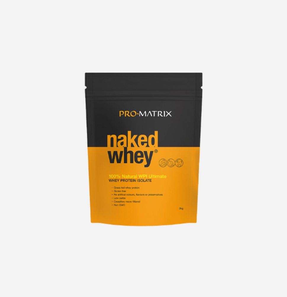 Naked Whey 100% Natural WPI Unflavoured 2kg by Pro-Matrix