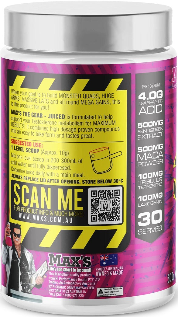 The Gear Juiced 2x30 Serves by Max's Twin pack