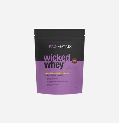 Wicked Whey 100% Natural WPI Organic Chocolate 2kg by Pro Matrix