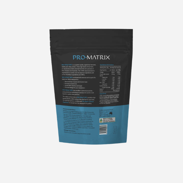 Wild Whey 100% Natural WPC Organic Vanilla Bean 2kg by Pro Matrix