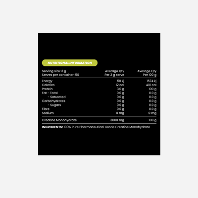 Creatine Monohydrate 150g Triple Pack by Zombie Labs