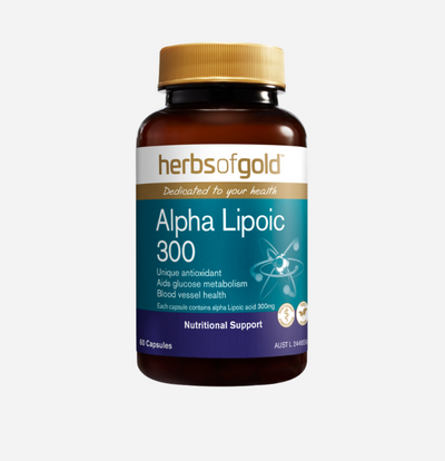 Alpha Lipoic 300 60 Capsules by Herbs of Gold