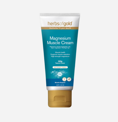 Magnesium Muscle Cream 100g by Herbs of Gold